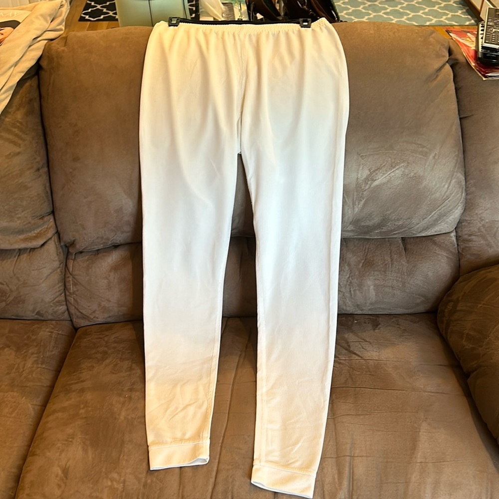 Eddie Bauer Size Medium Base Layer Pants. White - image 1